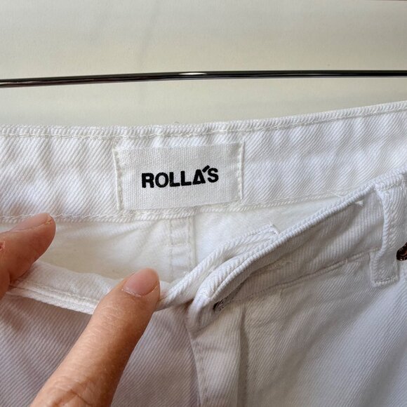 Rolla’s White High Rise Loose Straight Jeans Women’s Size 28 M82 - Picture 4 of 12